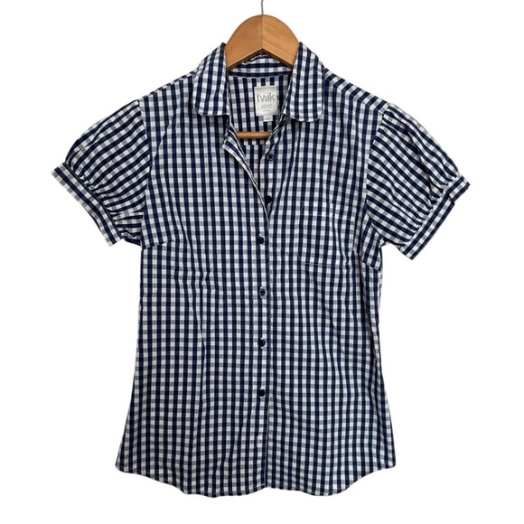 Twik Blue and White Checkered Shirt - Picture 1 of 6